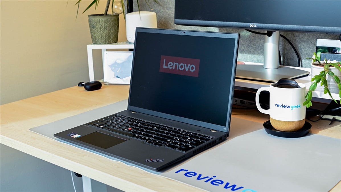 A Lenovo Laptop. 