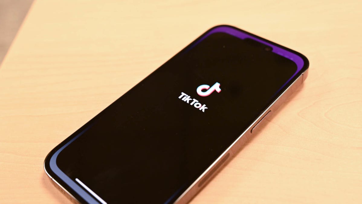 TikTok start up screen on an iPhone.