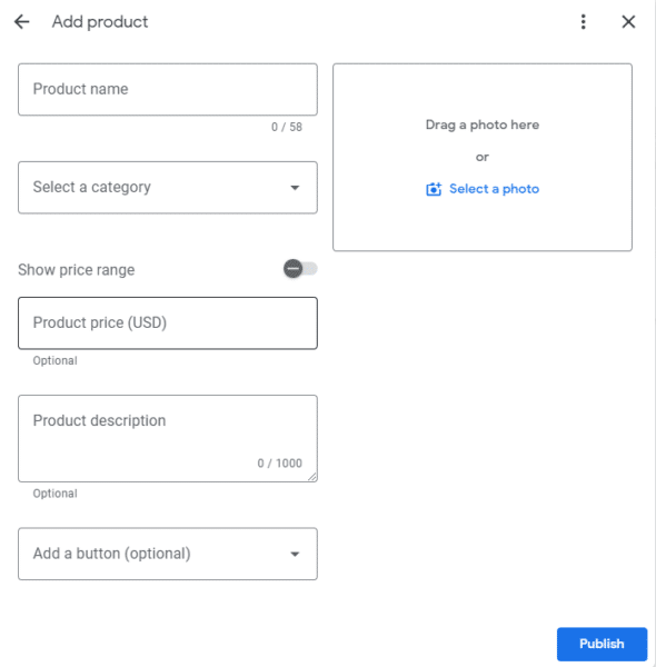 Add product details