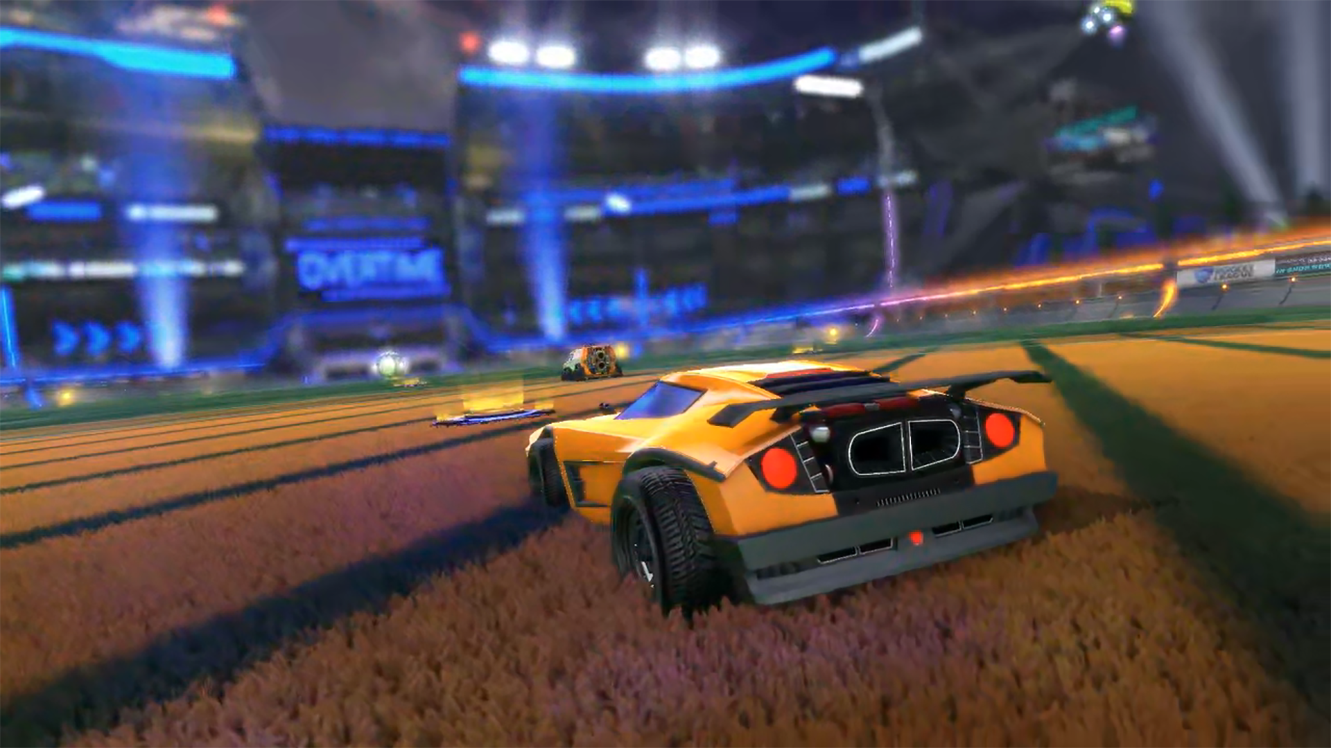 an image of "Rocket League" gameplay with NVIDIA GeForce Now Ultimate cloud gaming.