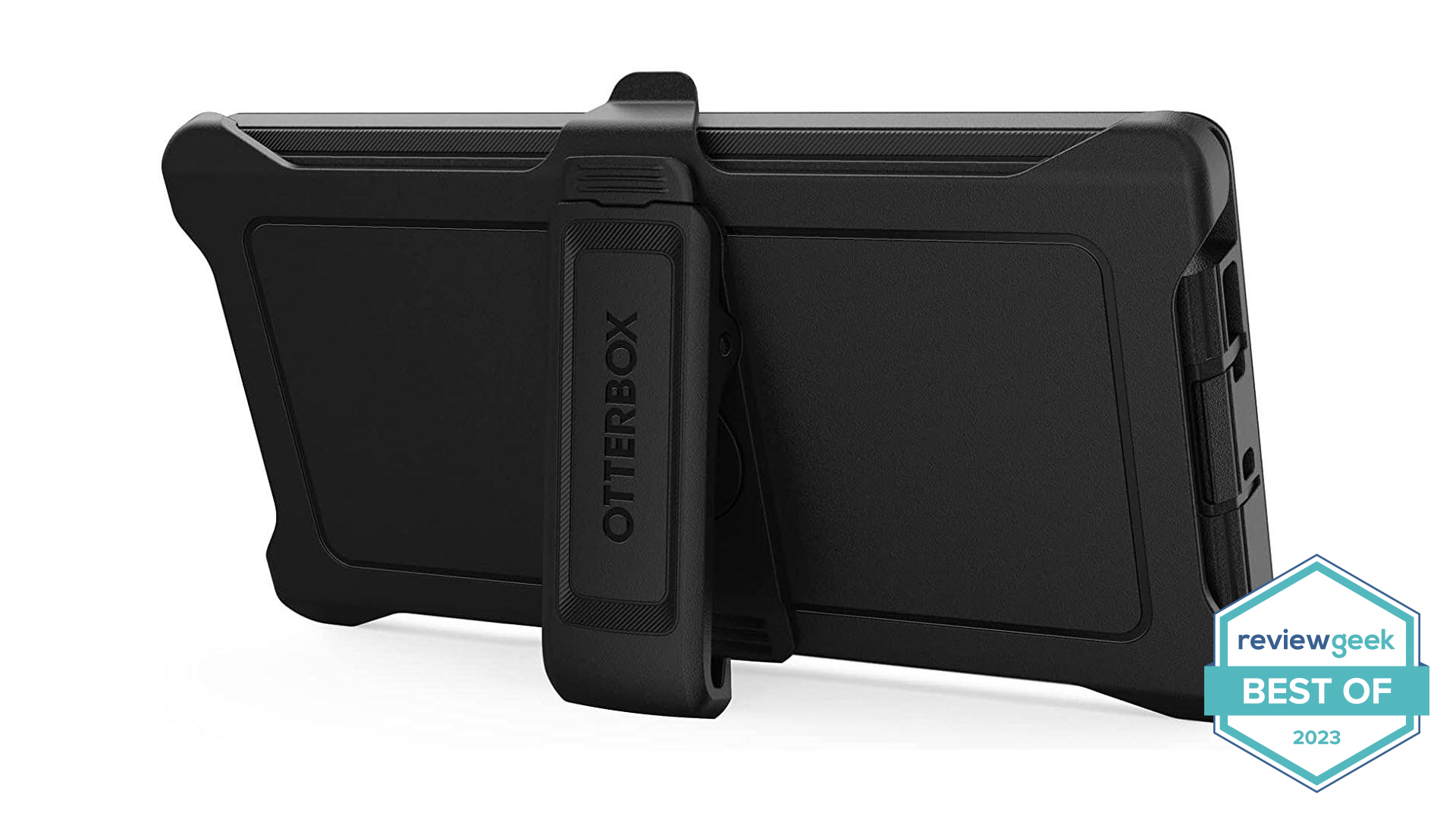 An OtterBox case for a Galaxy S23 Ultra with kickstand
