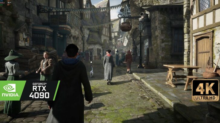 RTX 4090 Hogwarts Legacy Showcase DLSS3 and Ray Tracing Tweaks and DLSS3 Look Pretty Impressive