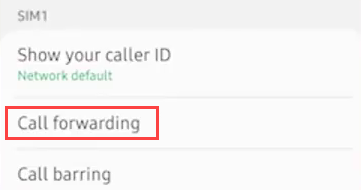 Tap "Call Forwarding."