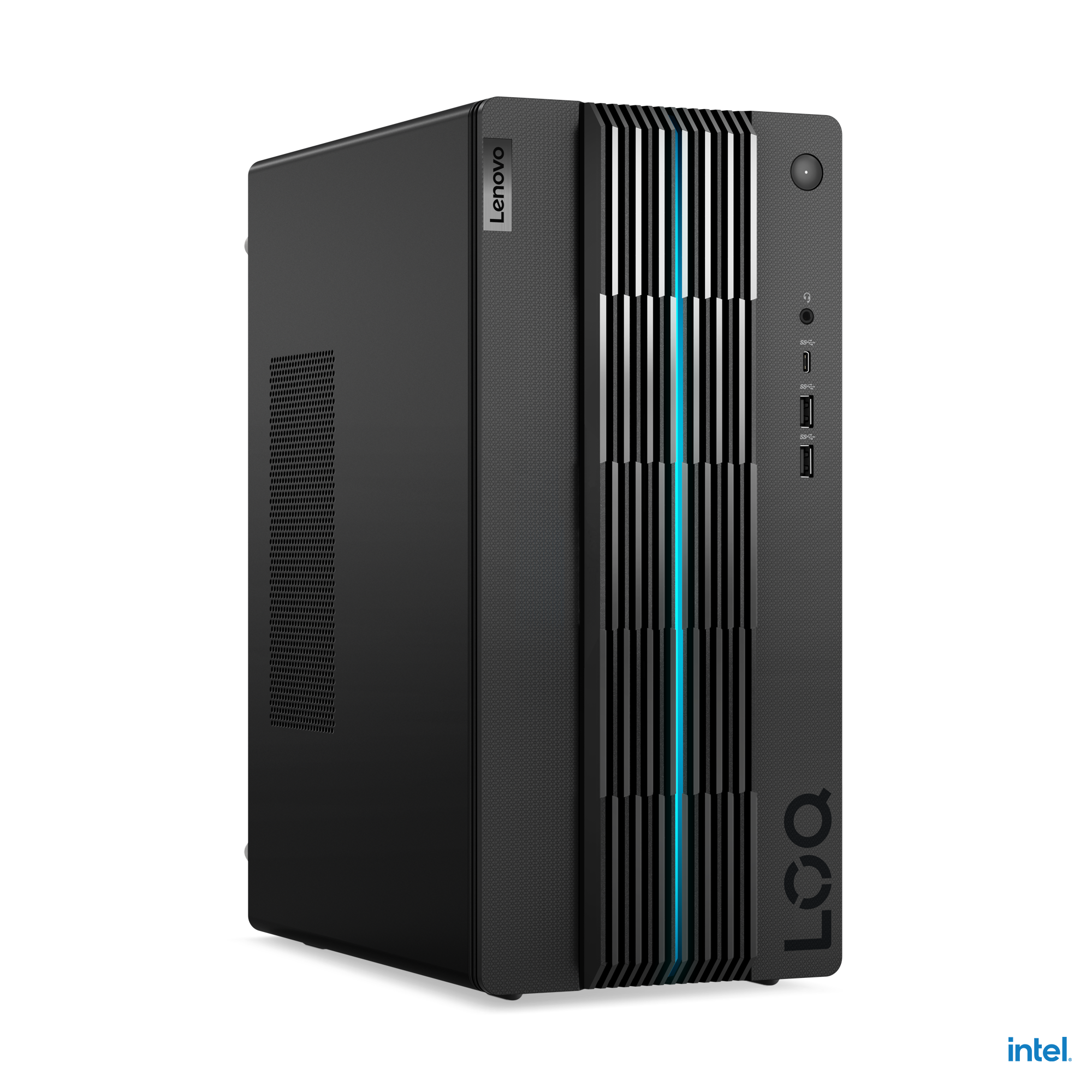 Front of the Lenovo LOQ Tower PC.