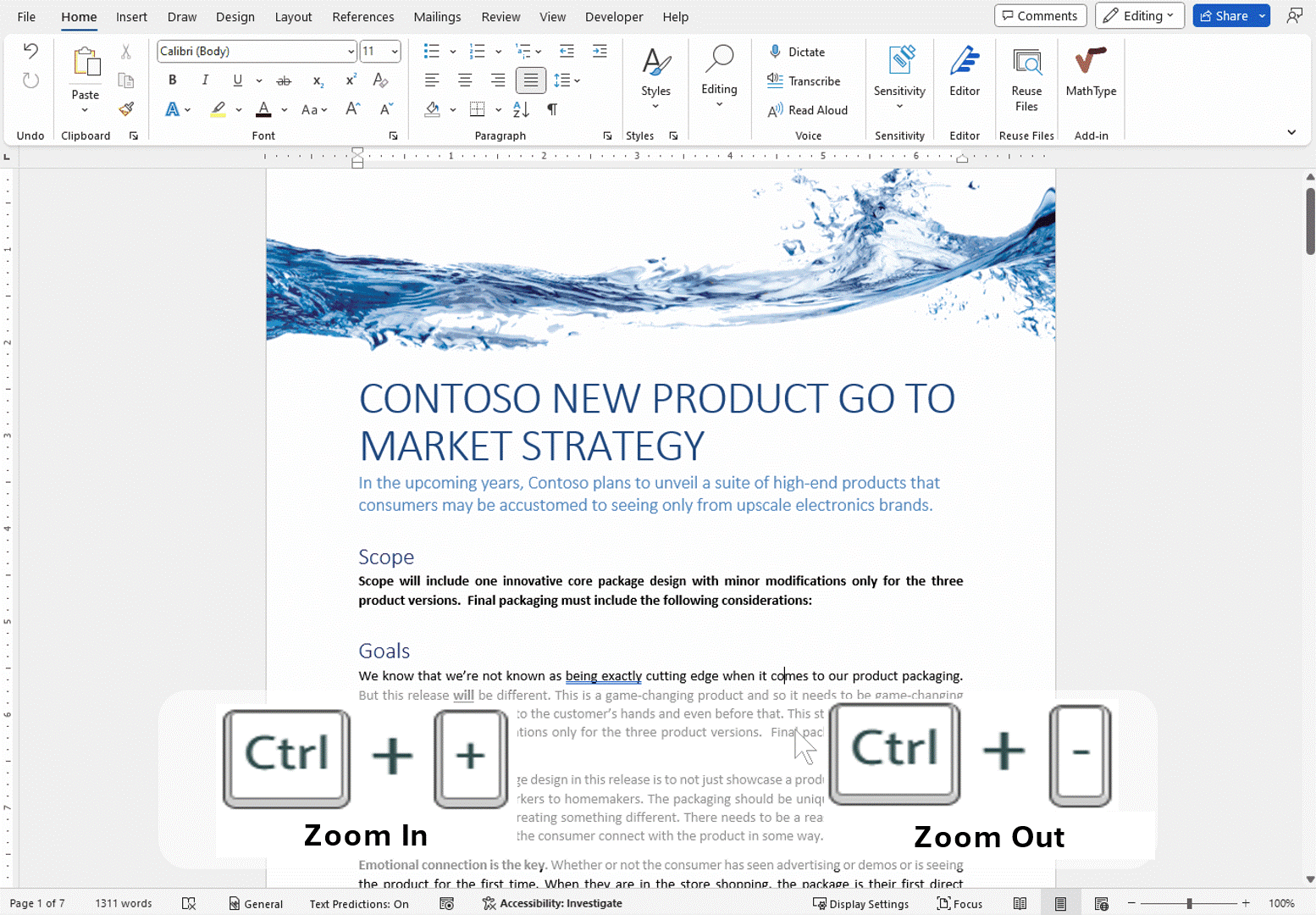 Microsoft is finally giving Word for Windows, Mac zoom keyboard shortcuts