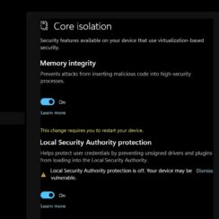 Microsoft fails to fix “Local Security Authority protection is off” in Windows 11