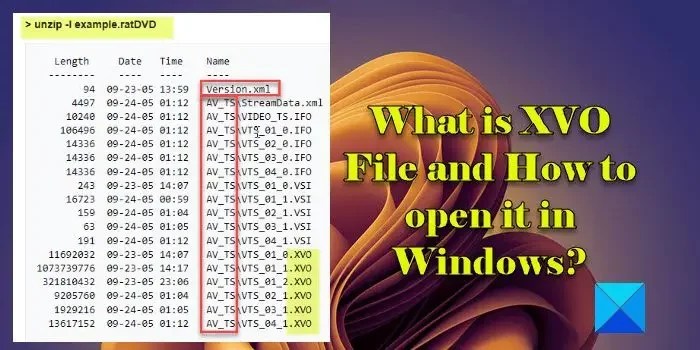 What is XVO File and How to open it in Windows?