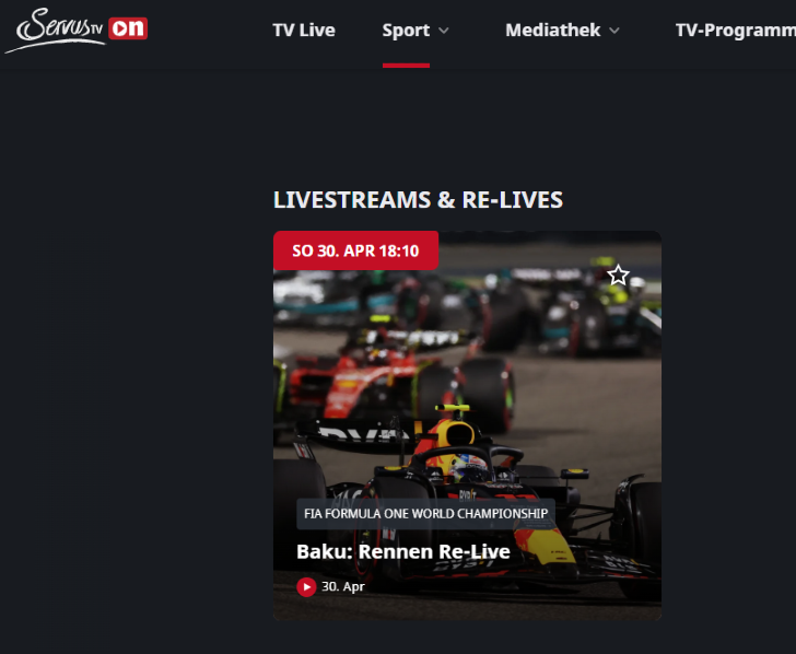 Formula 1 on ServusTV