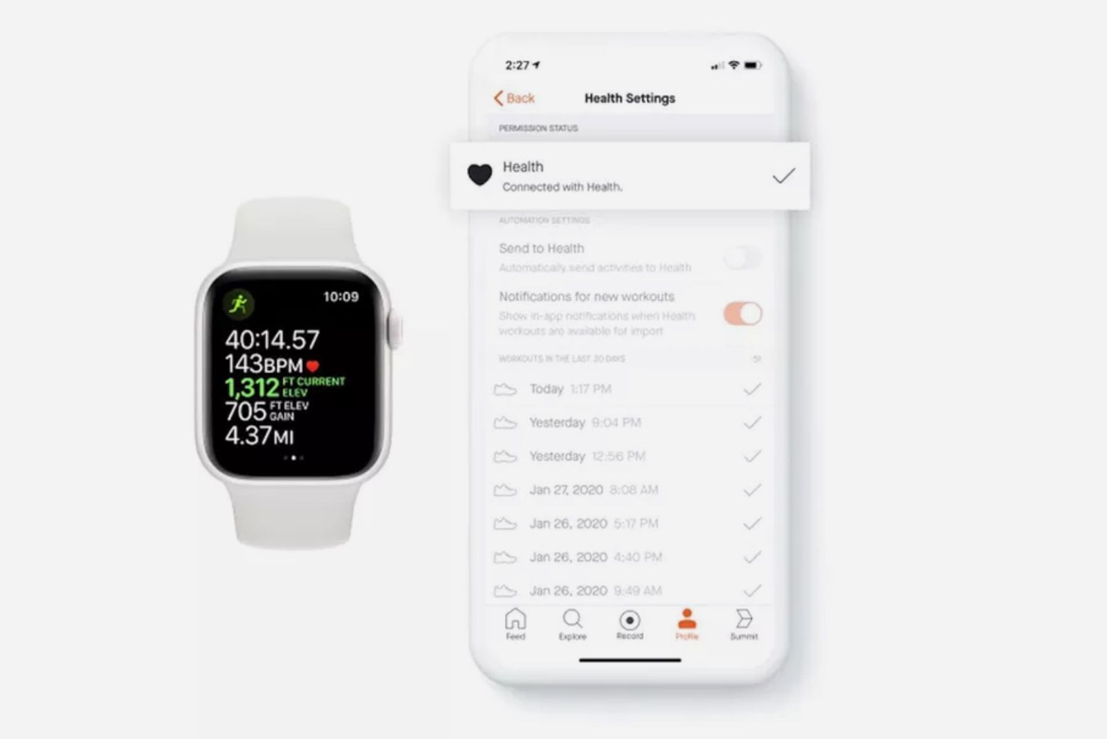 How to directly sync Apple Watch workouts to Strava