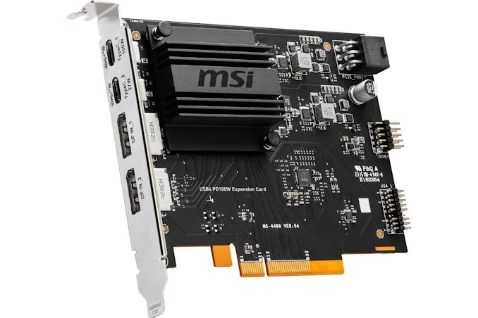 MSI Intros USB4 PCIe Expansion Card with 100W Power Delivery