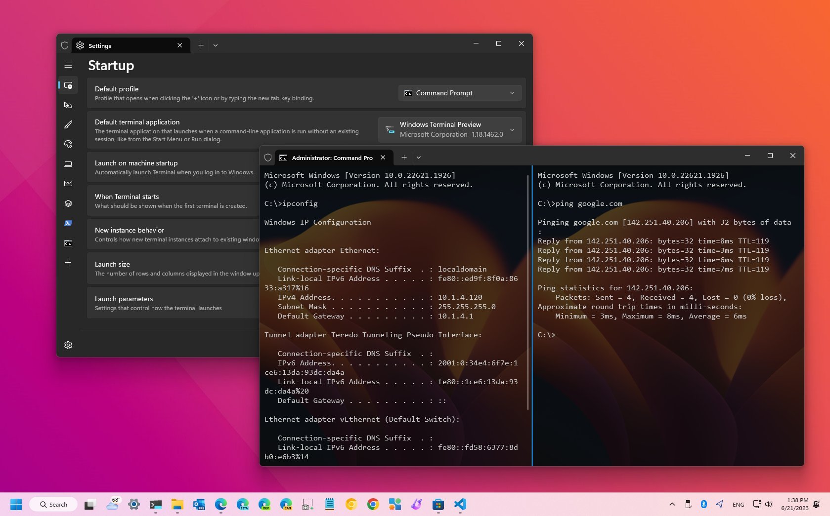 How to get started using Windows Terminal app on Windows 11