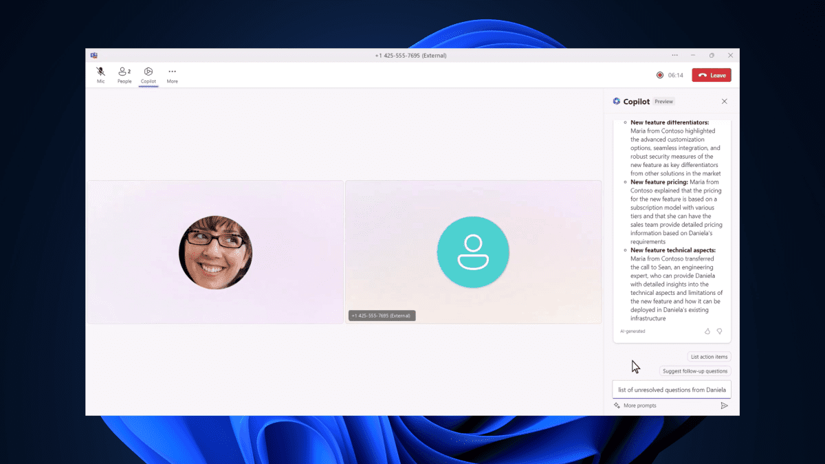 Microsoft’s AI-assistance tool Copilot on Teams just expanded to Phone & Chat modes