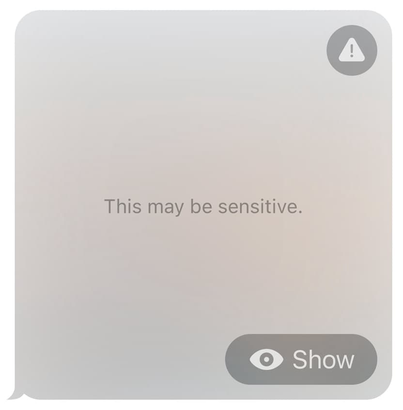 Sensitive Content Warning alert image