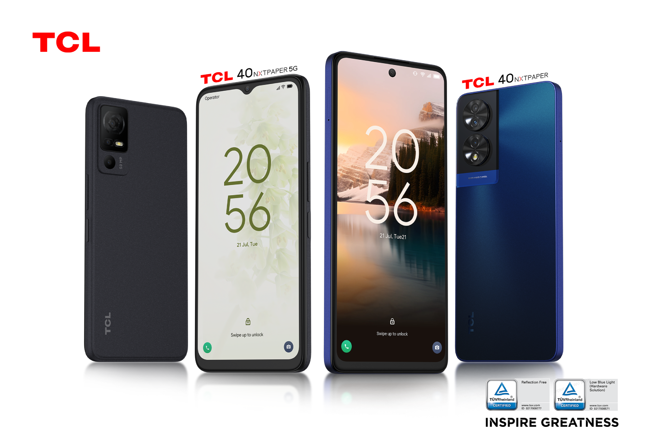 TCL brings its NXTPAPER display tech to its latest smartphones