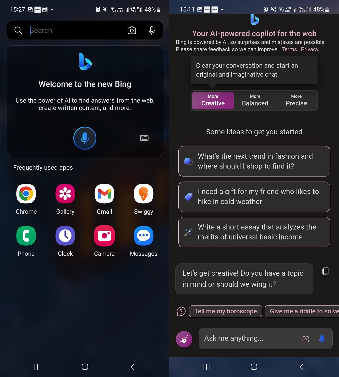 Microsoft Launcher for Android gets Bing Chat integration, powered by ChatGPT