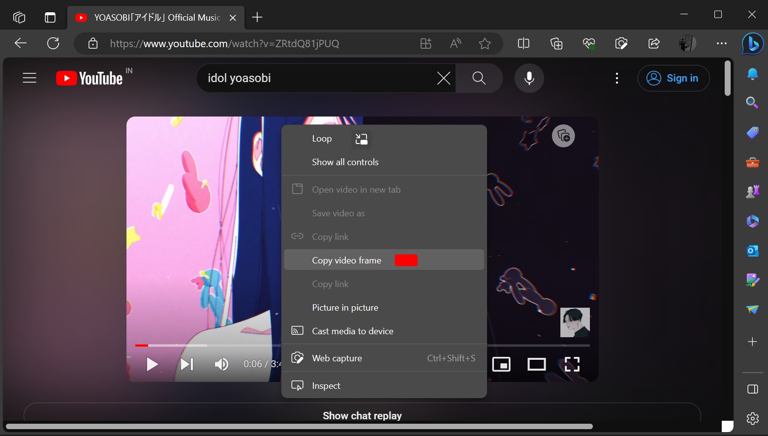 Microsoft Edge’s ‘Copy Frame’ feature lets you easily capture YouTube screenshots