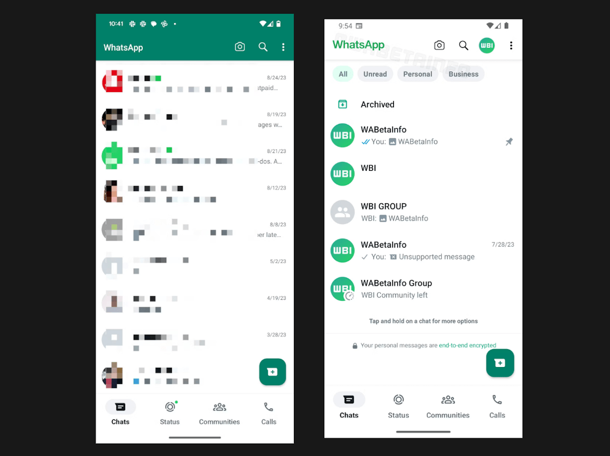 WhatsApp Gets a Fresh New Look: User Interface Revamp and Cool Chat Filters Just for You!