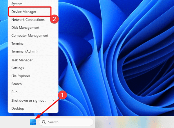 open the device manager 600x442 - Mouse Cursor Flickering on Windows: Best Fixes