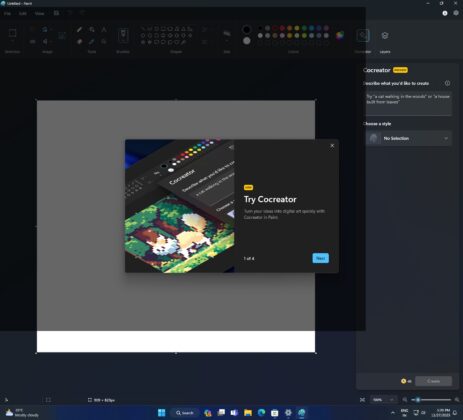 Microsoft Paint’s DALL-E 3 integration is rolling out on Windows 11