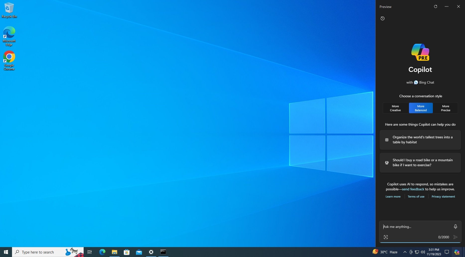 How to enable Microsoft Copilot on Windows 10