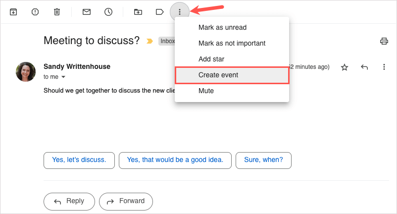 How to Create a Google Calendar Event From Gmail