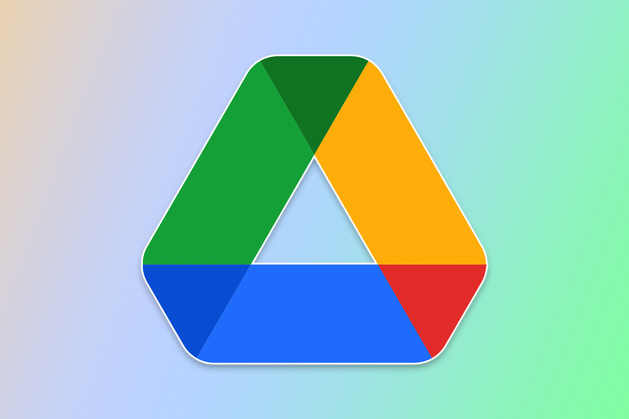 The Google Drive logo on a colorful background.