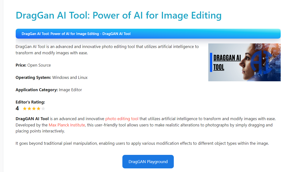DragGAN AI Photo Editor Review – Is It Worth Your Time?