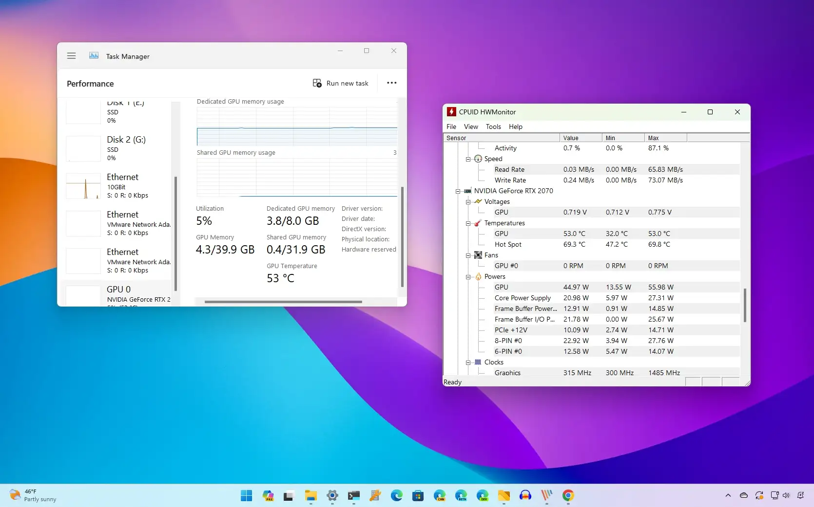 How to check GPU temp on Windows 11