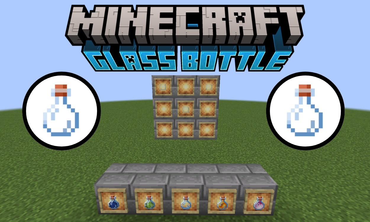 How to Make Glass Bottles in Minecraft: Crafting Recipe and Uses
