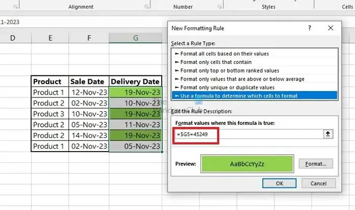 How to set up Conditional Formatting in Excel for Dates