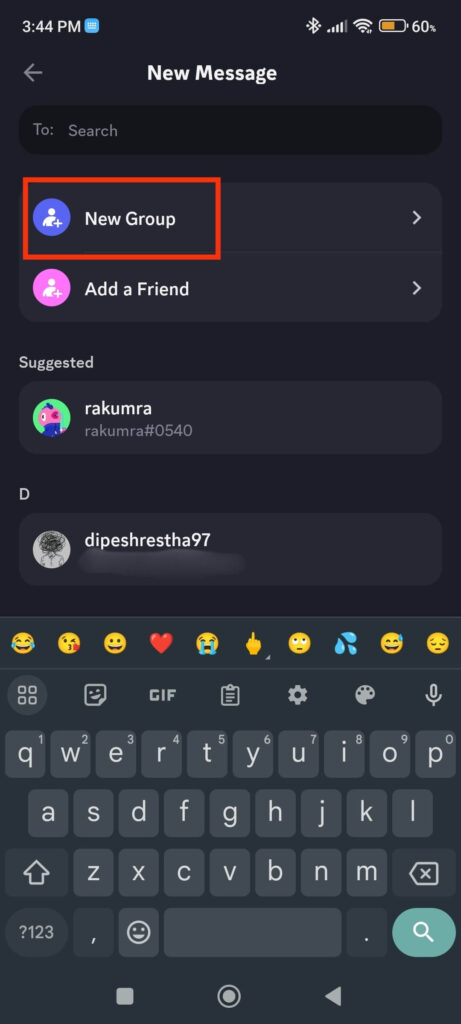 New Discord Group chat 
