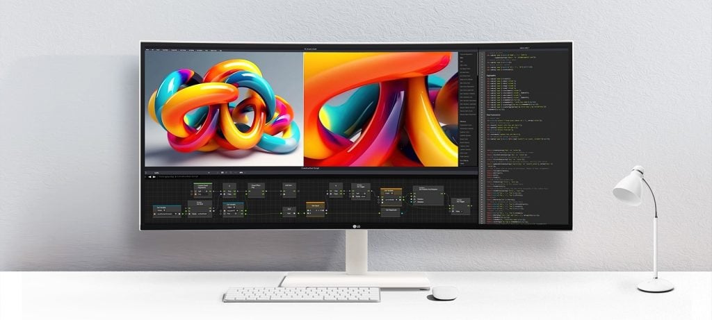LG launches 38WR85QC-W 144Hz curved monitor with Nano IPS panel in China for 8999 yuan ($1,269)