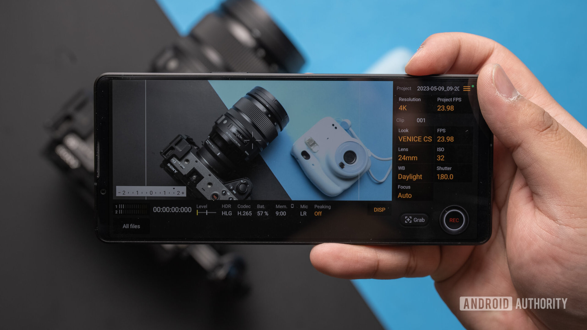 Sony Xperia 1 V cineamtograph pro app