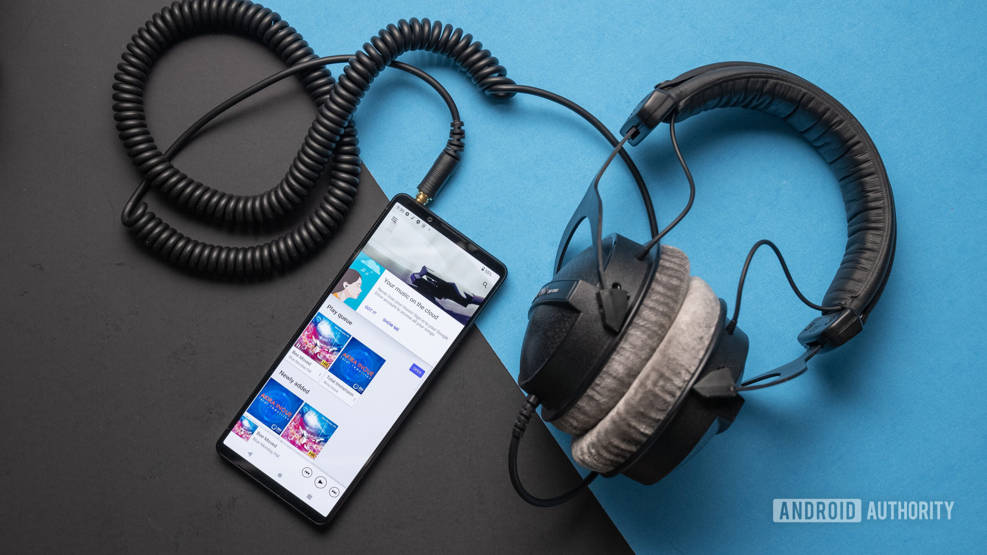 Sony Xperia 1 V headphones plugged in