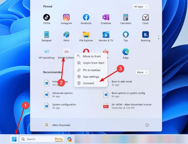 Uninstall apps 600x461 - Top Ways to Uninstall Apps on Windows 11
