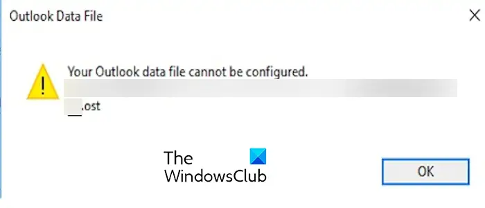 Your Outlook data file cannot be configured [Fix]