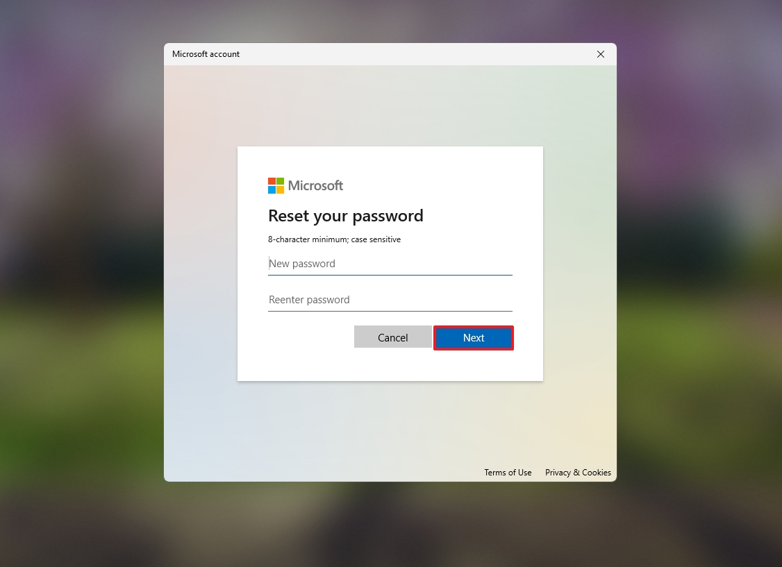 Windows 11 change password from Sign-in screen