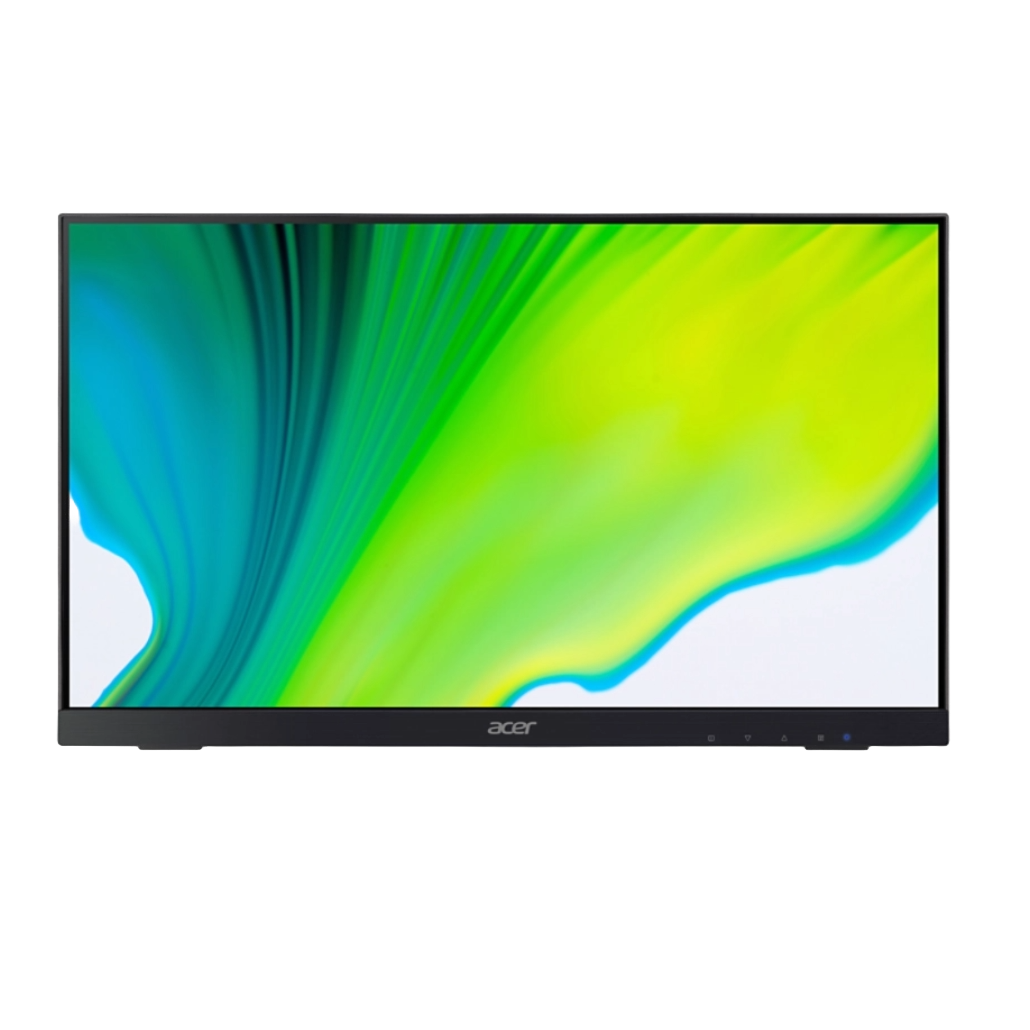 Acer UT222Q 1080p Touchscreen Monitor with a multicolor wallpaper