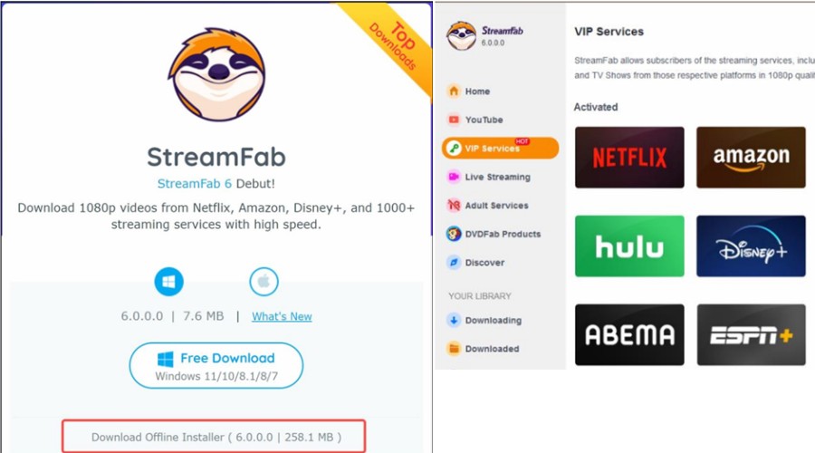 Download ESPN+ shows with StreamFab