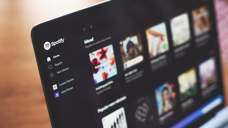 Spotify app on desktop