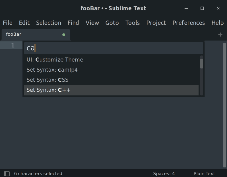 sublime text syntax