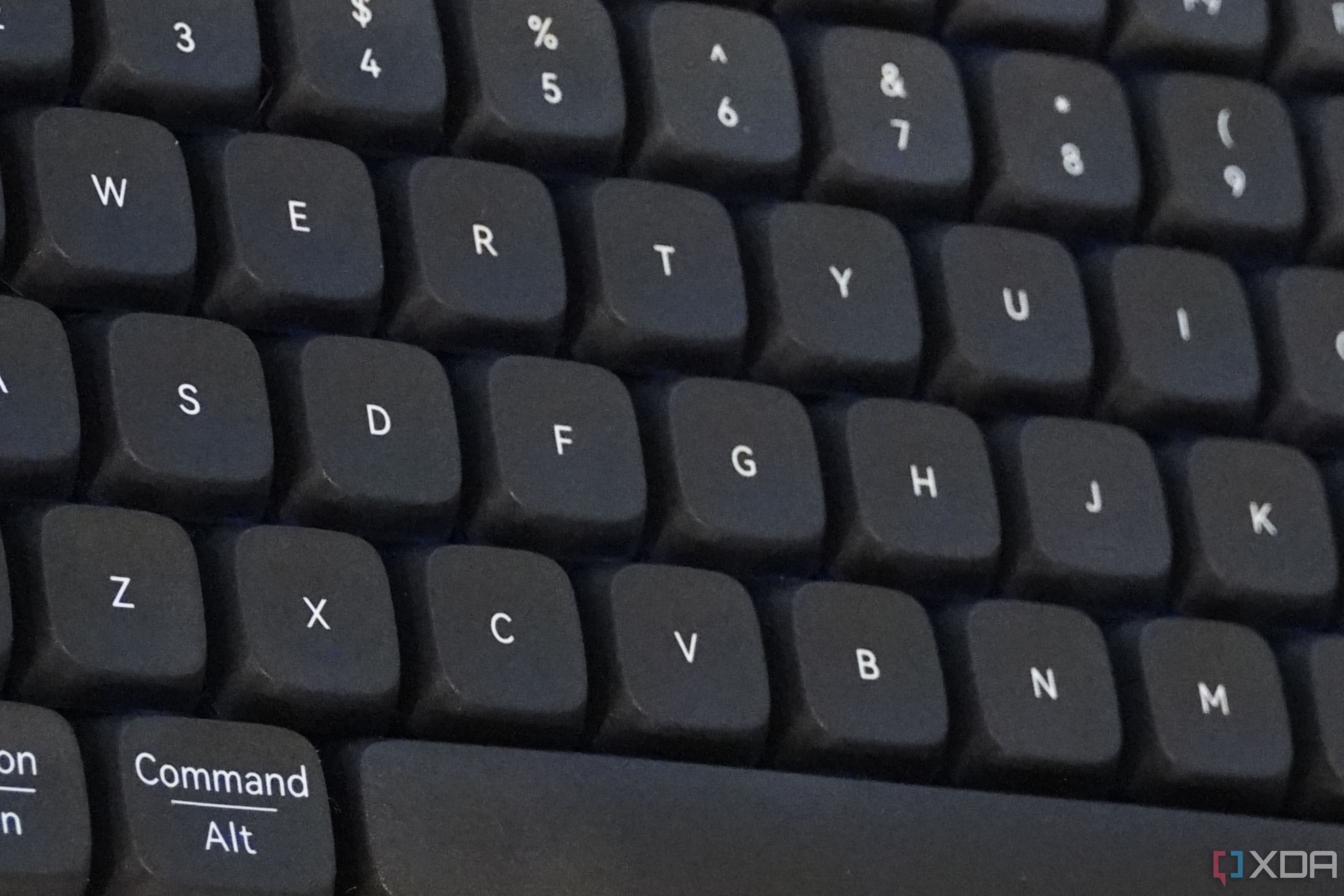 The keycaps on a Lofree Flow keyboard.
