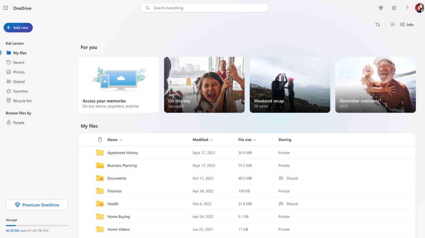 Microsoft introduces new OneDrive experience for personal users