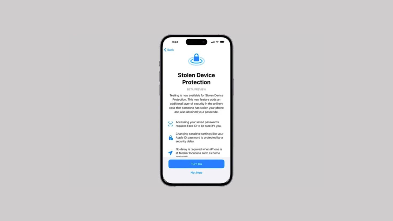 What is the newly introduced Stolen Device Protection for iPhones, and how does it work?
