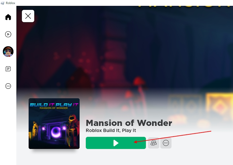 Mansion of wonder play button Roblox