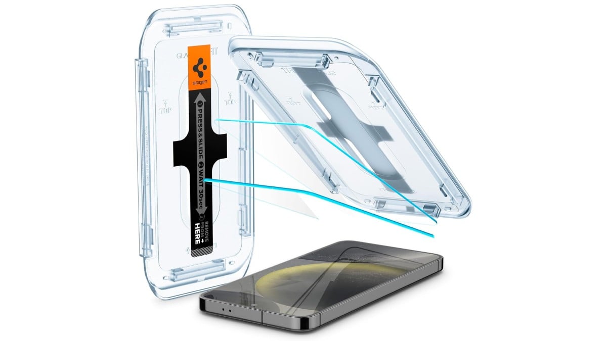 Spigen tempered glass protector for Samsung Galaxy S24