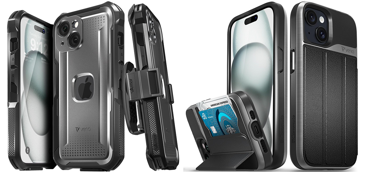 Vena vArmor Holster Case – Best protective iPhone 15 case with belt clip holster