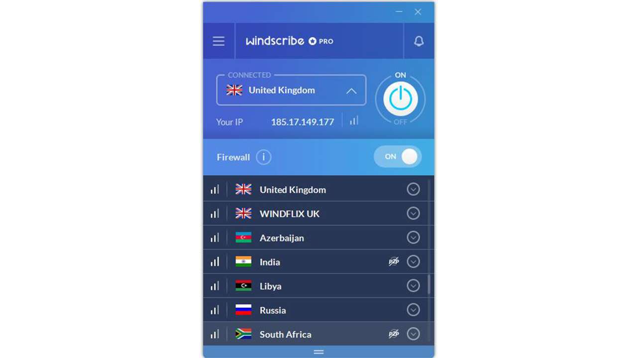 Windscribe UK Servers