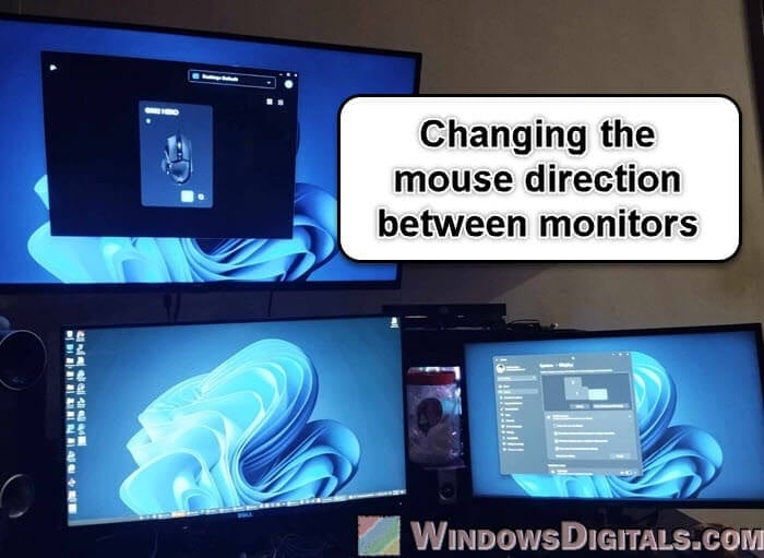 How to Change Mouse Movement Between 2-3 Monitors