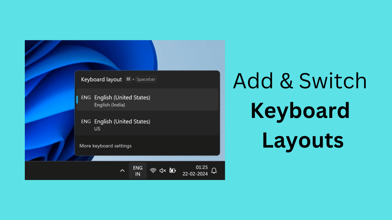 How to Add and Switch Keyboard Layouts in Windows 11